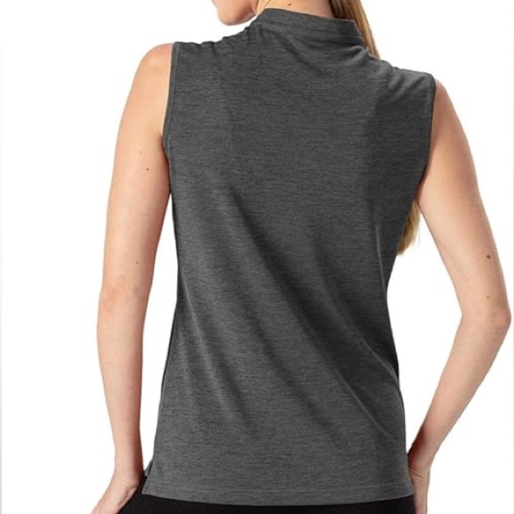 NWT Women's Athletic Top 1/4 Zip Collarless Dry Fit UPF 50+ - Picture 3 of 6